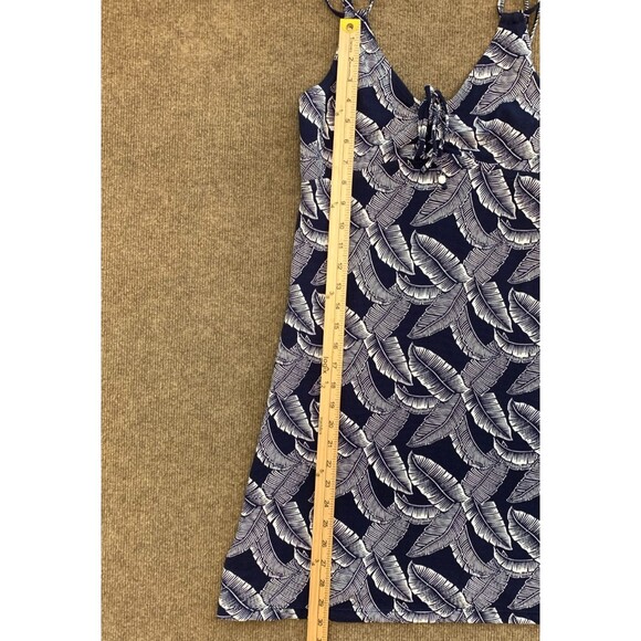 Tommy Bahama Dress Womens XS Island Cays Palms Sleeveless V-Neck Pockets Navy - Picture 4 of 7